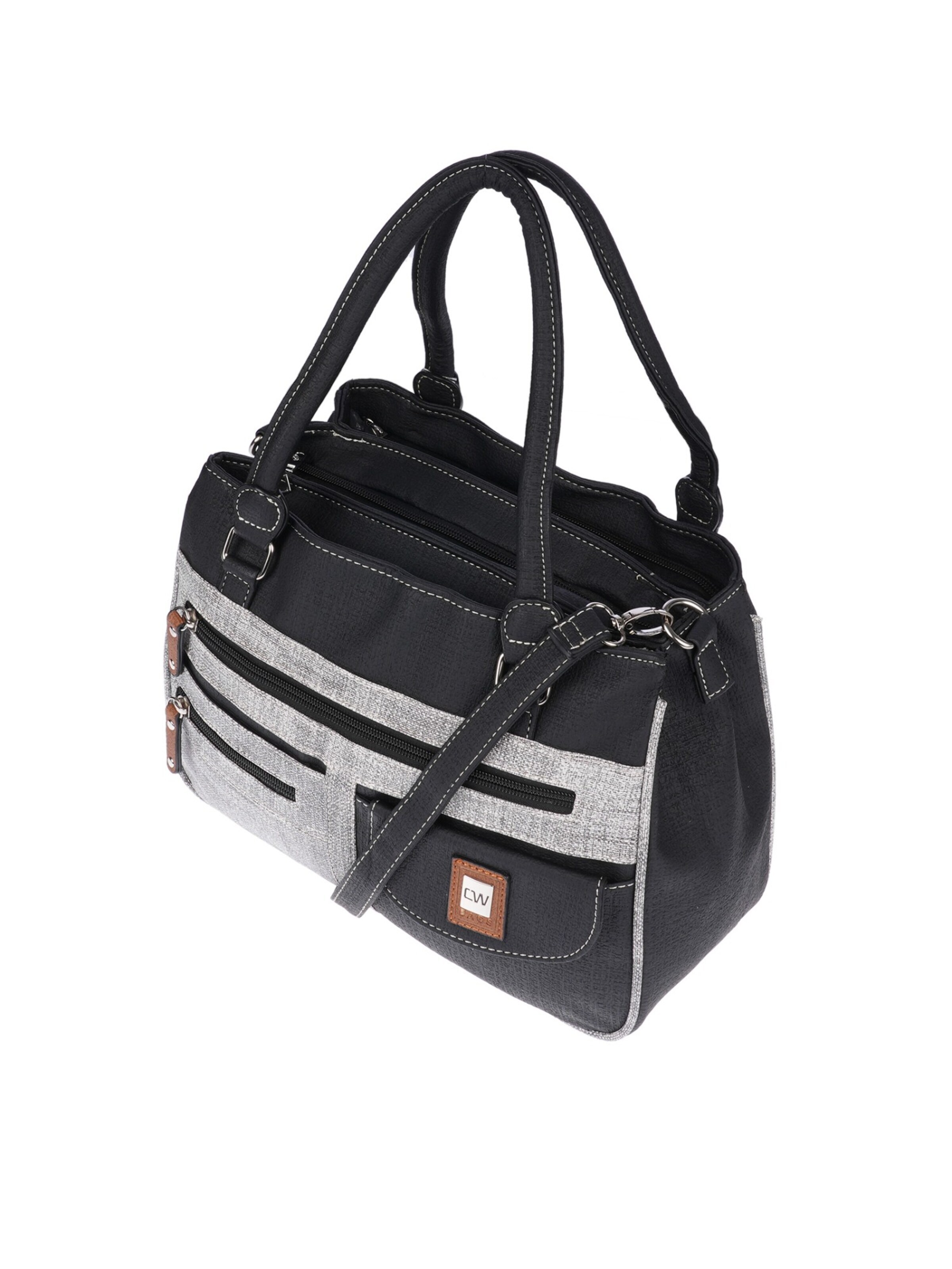Christian Wippermann Handtasche 'Große Damen Tasche Umhängetasche Schultertasche'‌‌‌‌‌‌‌‌‌‌ in Grau