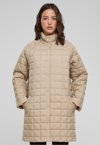 Urban Classics Wintermantel in Beige: voorkant