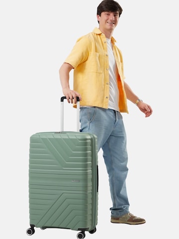 Trolley 'FLYTWIST SPINNER 78/29 TSA EXP' di American Tourister in verde