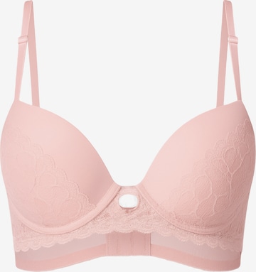 Push-up Soutien-gorge C&City en rose : devant