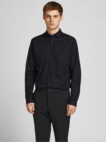 JACK & JONES Slim Fit Skjorte '12201905' i sort