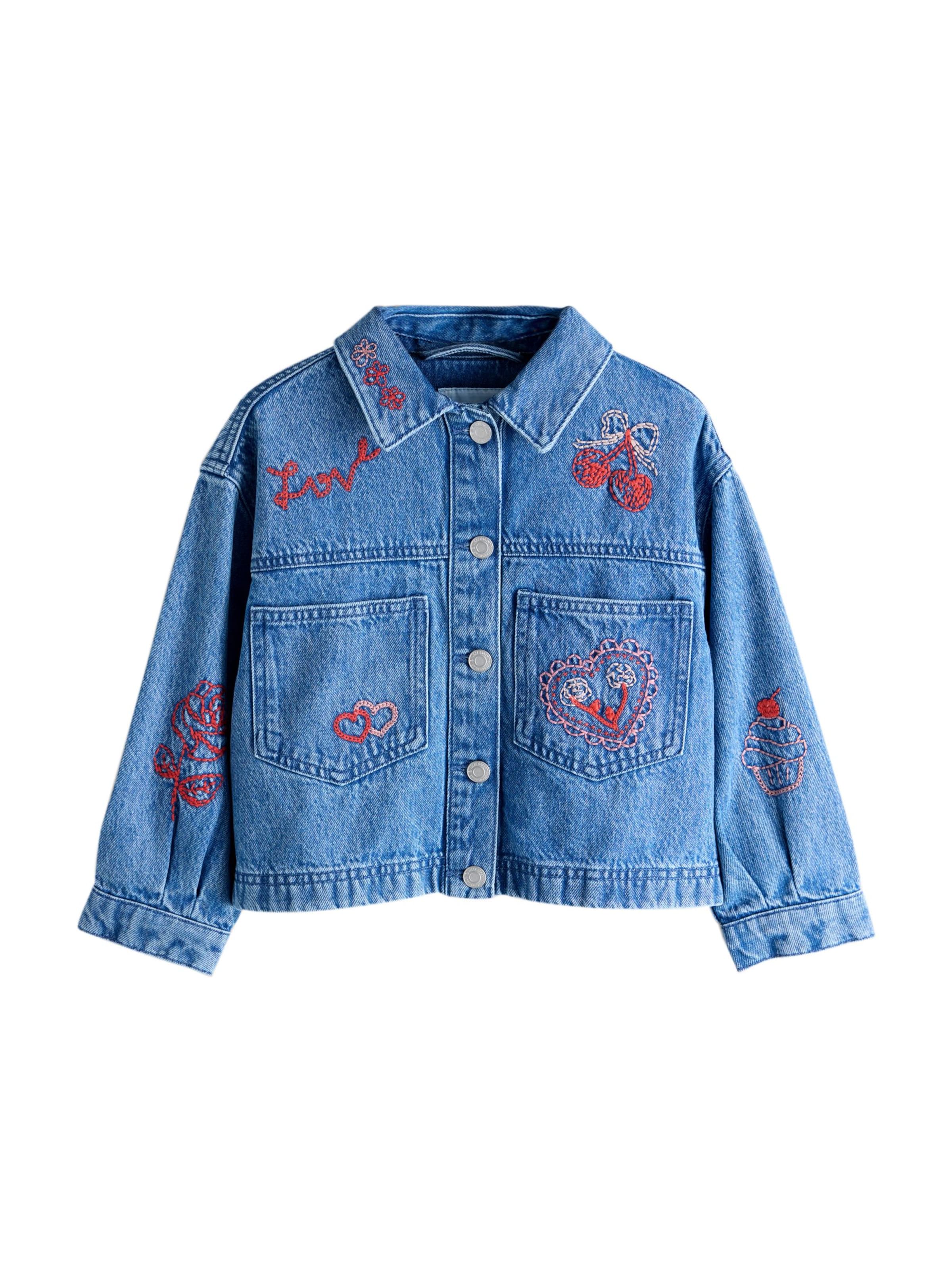 Next Jacke in Blau: Vorderseite