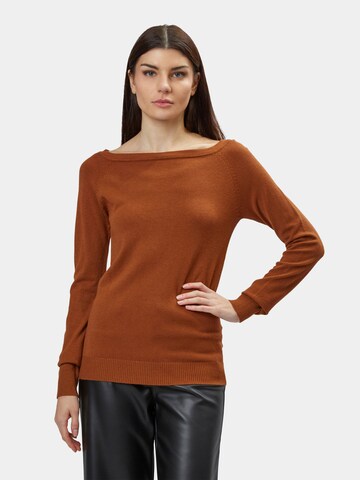 Influencer - Jersey en marrón: frente