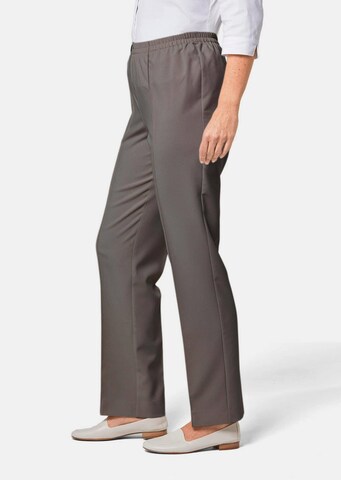 Regular Pantalon à plis Goldner en gris