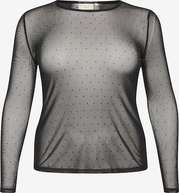 KAFFE CURVEMajica 'KC Lorinda' - crna boja: prednji dio