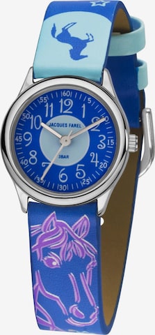 Jacques Farel Uhr in Blau: predná strana
