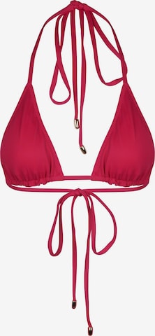 Triangle Hauts de bikini 'Lava Wave' Kadoo en rouge : devant