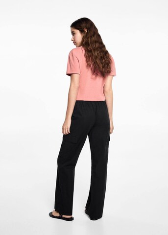 MANGO TEEN Regular Pants in Black