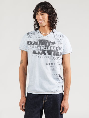 CAMP DAVID - Camiseta 'Dune Crusher' en azul: frente