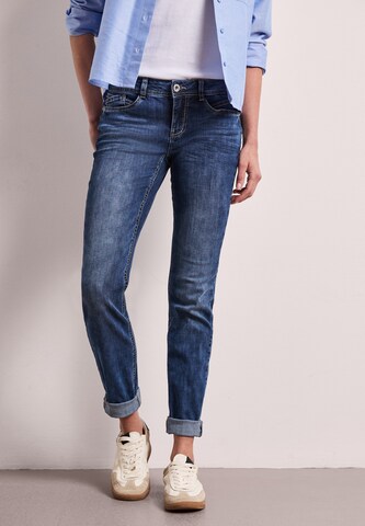 STREET ONE Slimfit Jeans in Blau: Vorderseite