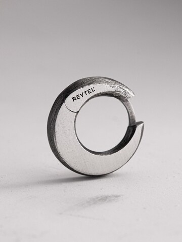 REYTEL - Pendientes 'LUNNITSA' en plata: frente