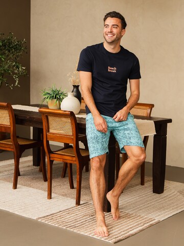 Phil & Co. Berlin Short Pajamas in Blue: front