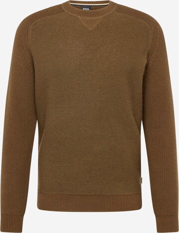 BOSS Sweater 'Matero' in Green: front