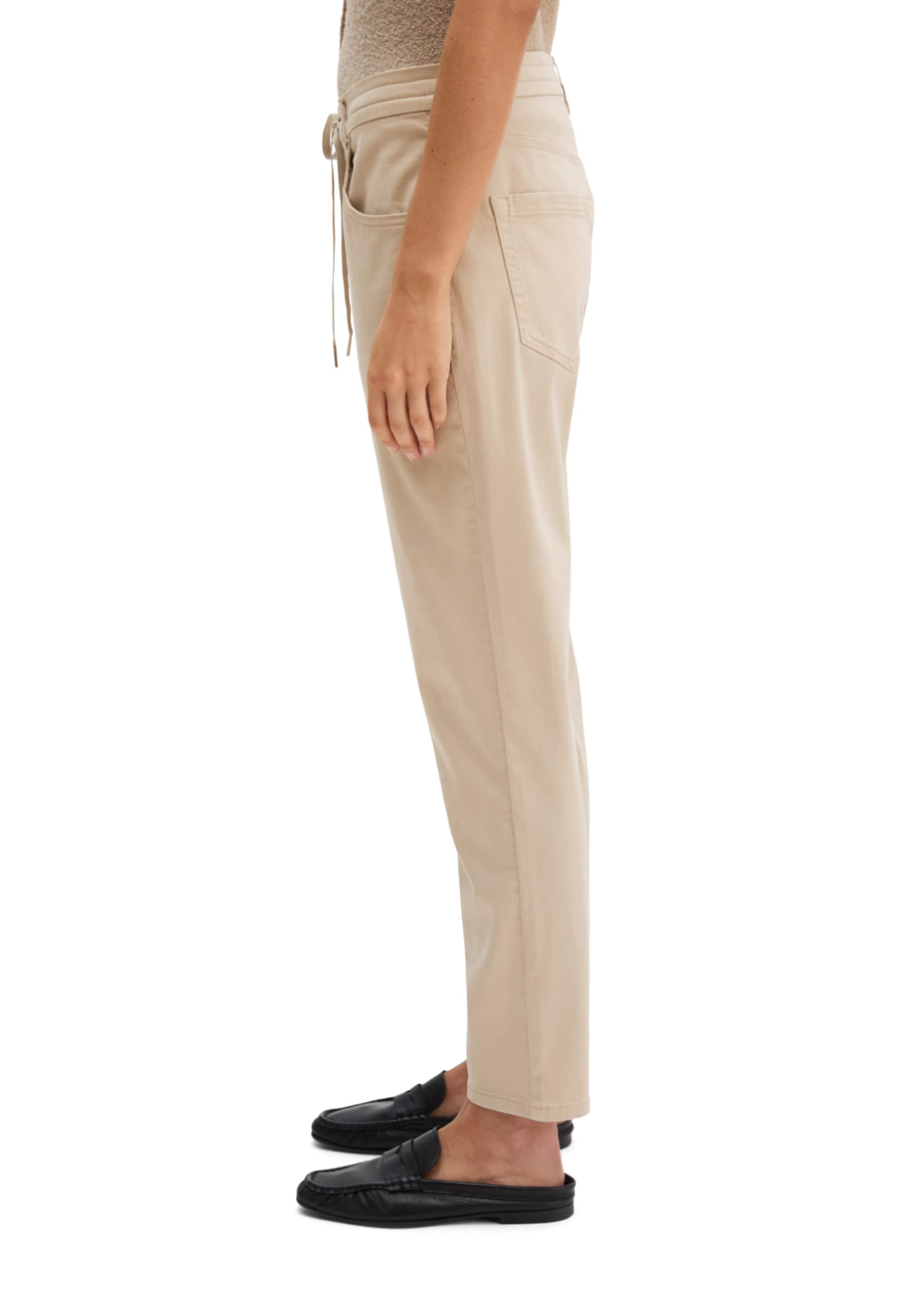 Marc O'Polo Loosefit Hose 'Theda' in Beige