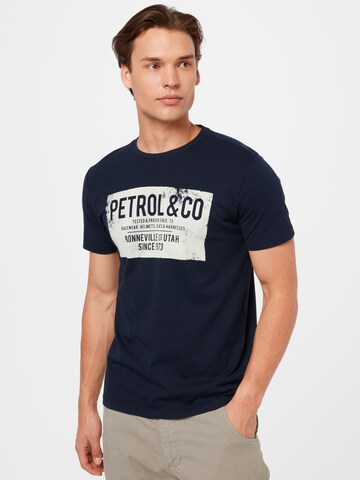 Petrol Industries قميص بلون أزرق: الأمام