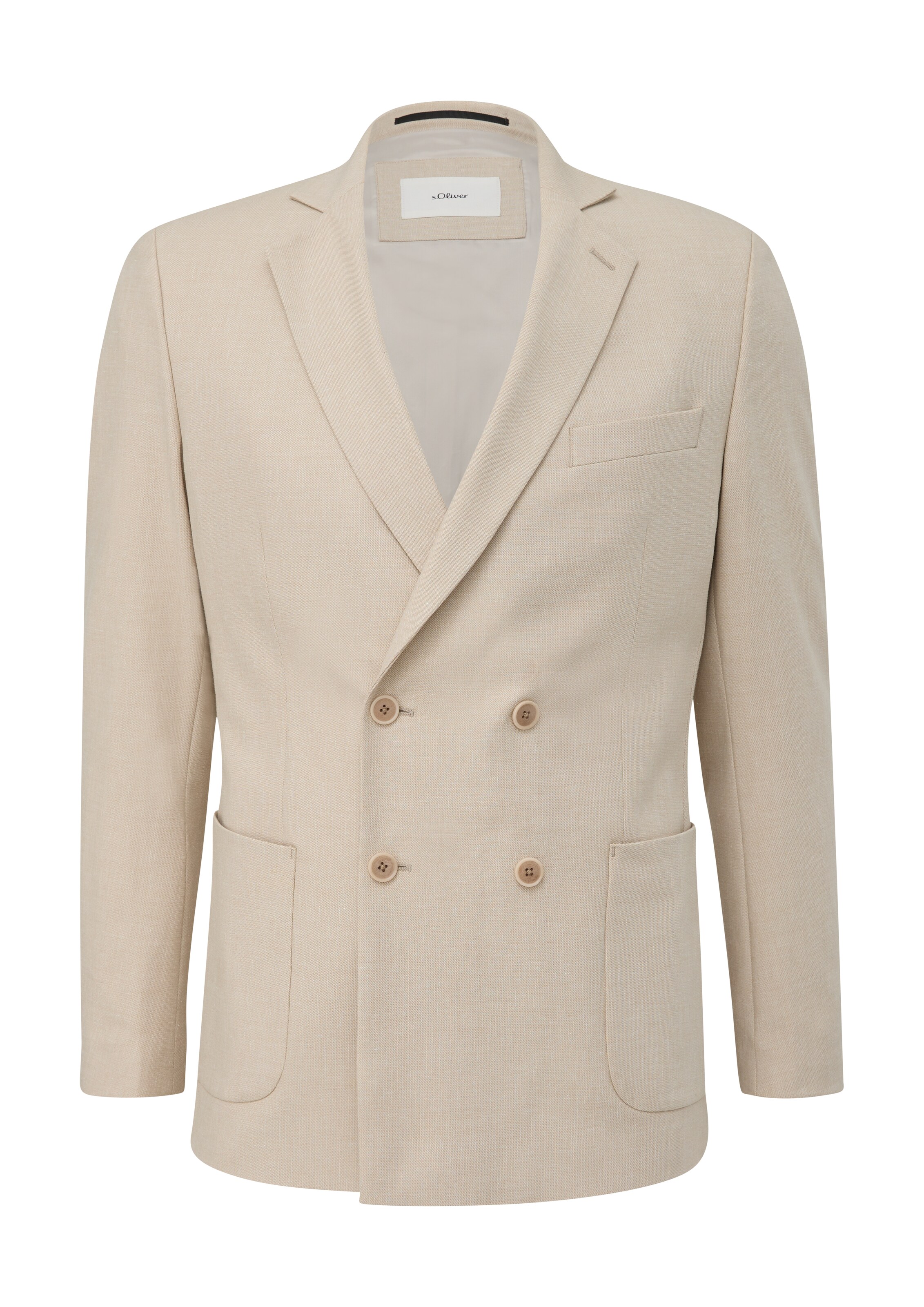 s.Oliver BLACK LABEL Regular fit Colbert in Beige: voorkant