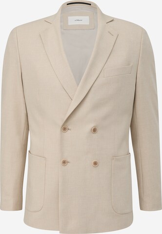 Coupe regular Veste de costume s.Oliver BLACK LABEL en beige : devant