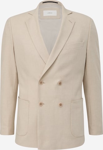 s.Oliver BLACK LABEL Regular fit Suit Jacket in Beige: front