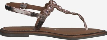 TAMARIS T-Bar Sandals in Bronze