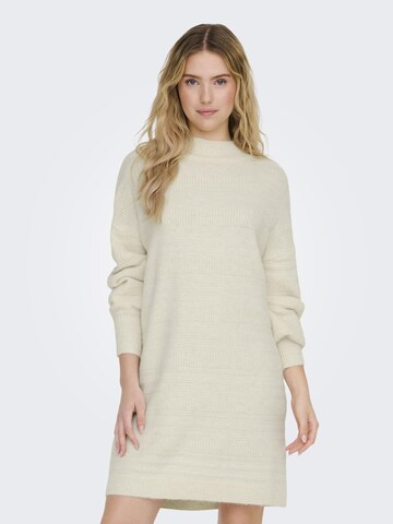 ONLY - Vestido de punto en beige: frente