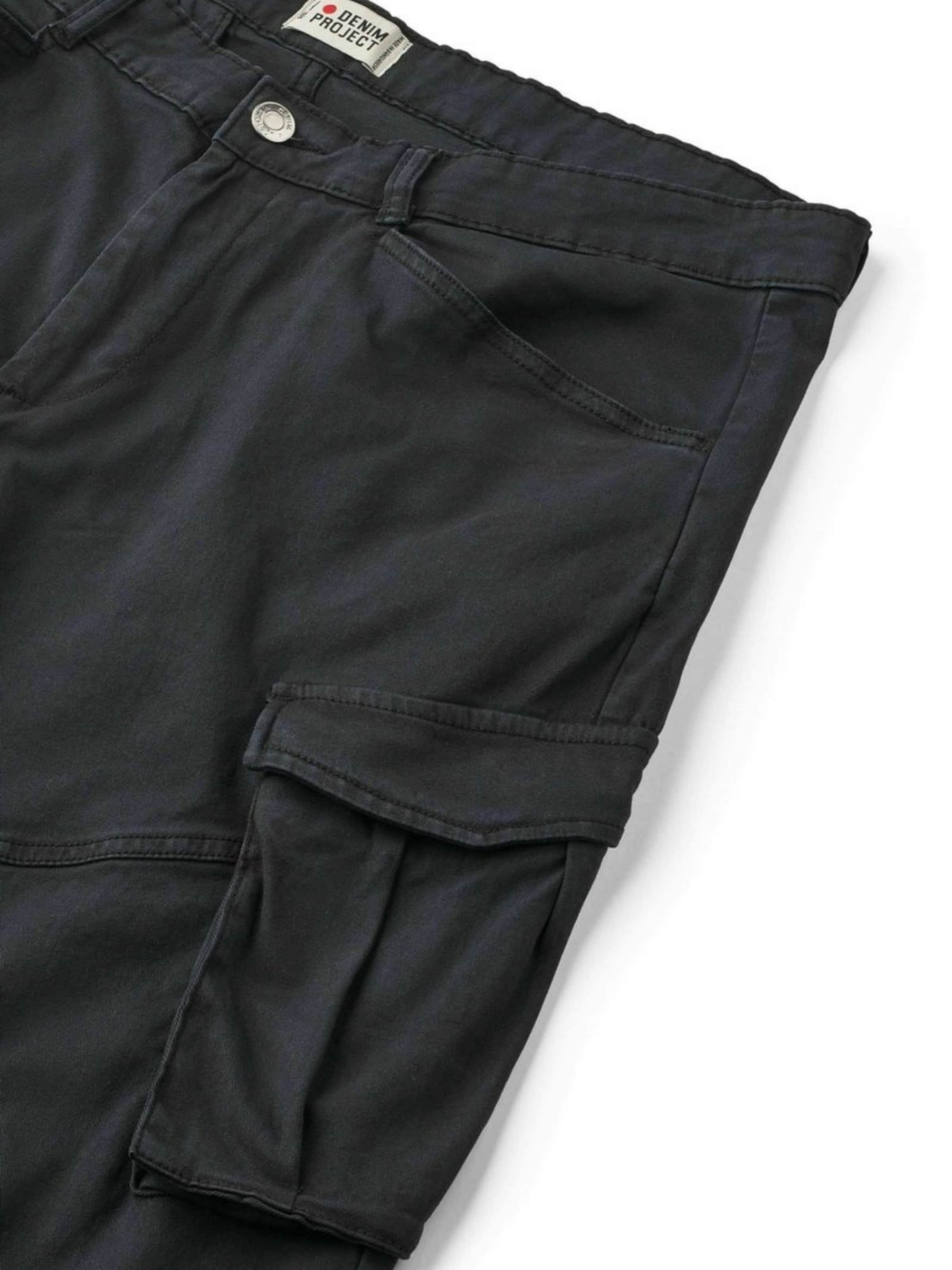 Denim Project Regular Trouser ' DPCargo ' in Schwarz