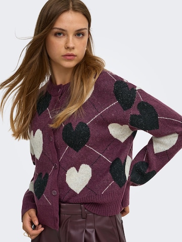 Cardigan 'ONLRITU' ONLY en violet