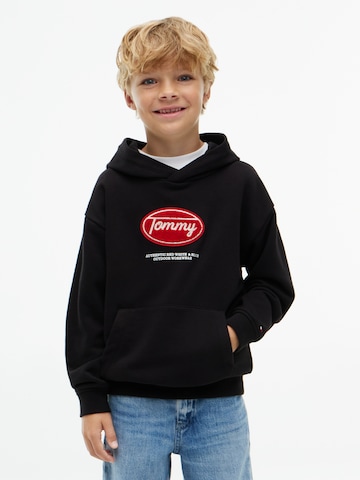 TOMMY HILFIGER Sweatshirt in Zwart: voorkant