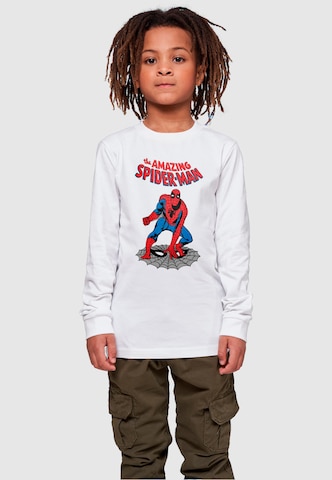 ABSOLUTE CULT Shirt 'Marvel Universe - The Amazing Spider-Man' in White: front