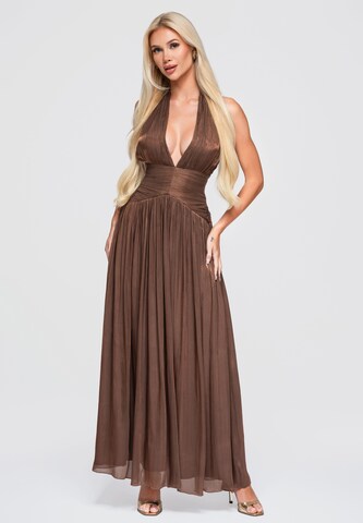 Robe de soirée Ombre en marron