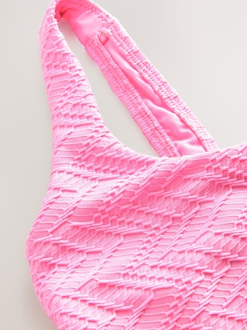 Next Bustier Badeanzug in Pink
