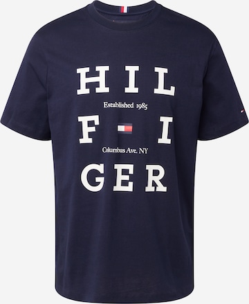 T-Shirt TOMMY HILFIGER en bleu : devant