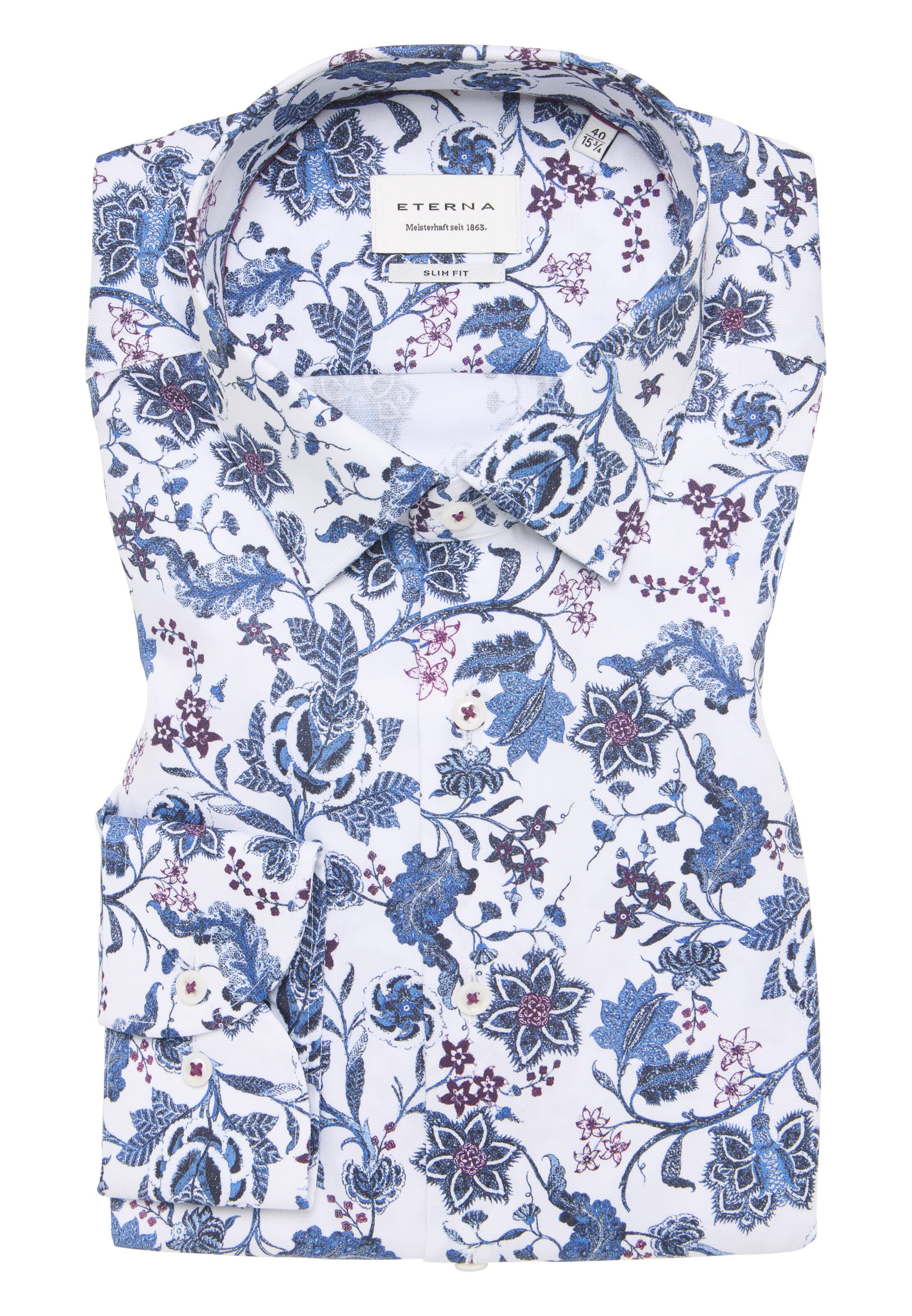 ETERNA Slim fit Business Shirt in Blue