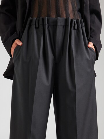 DRYKORN Loose fit Pleated Pants 'RUSTLE 10' in Black