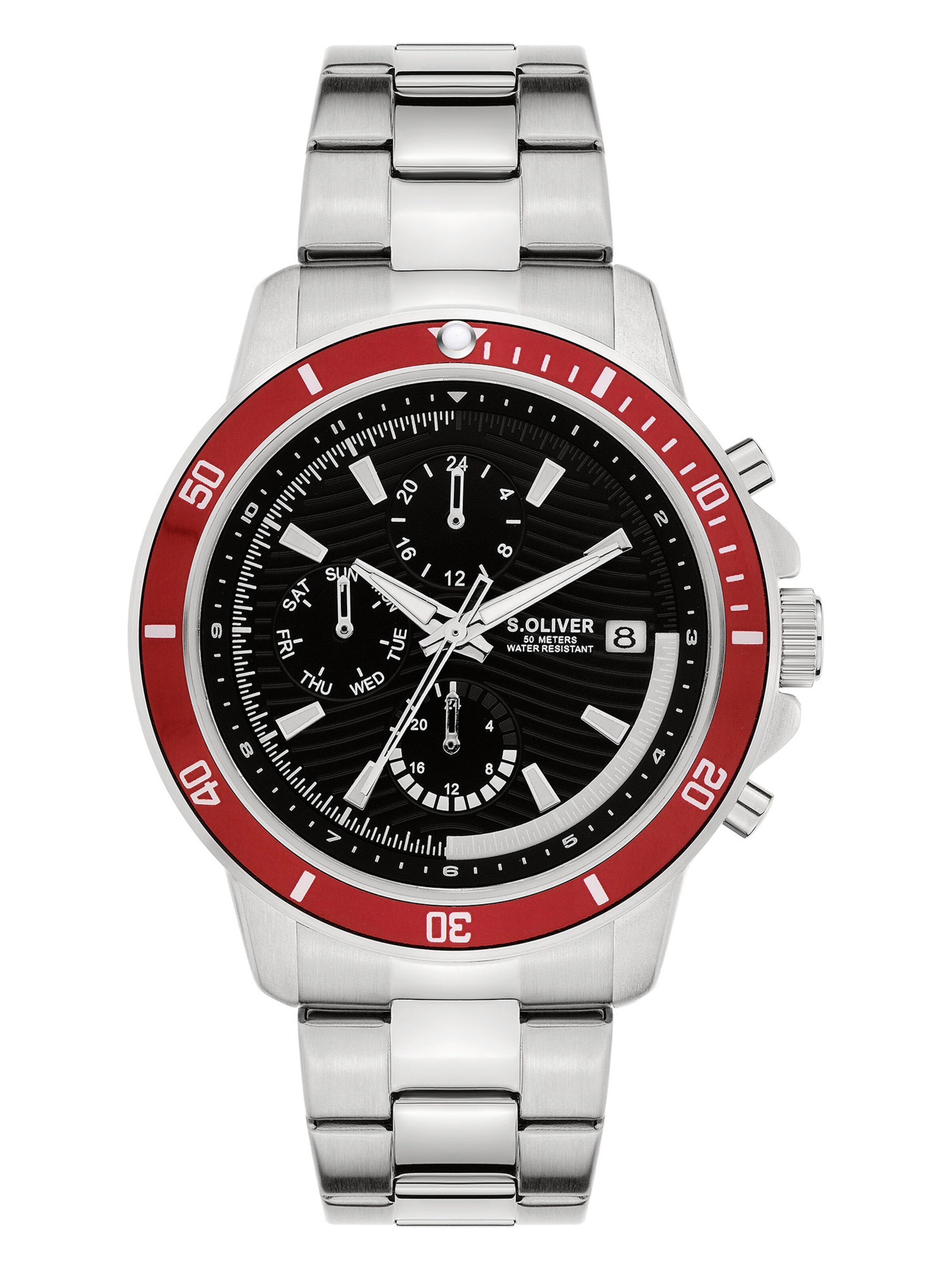 s.Oliver Analog Watch in Silver: front