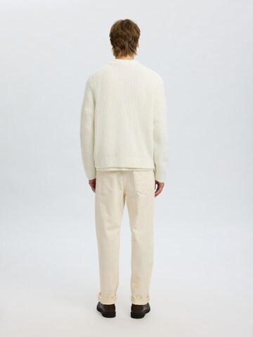 Vestes en maille SELECTED en blanc