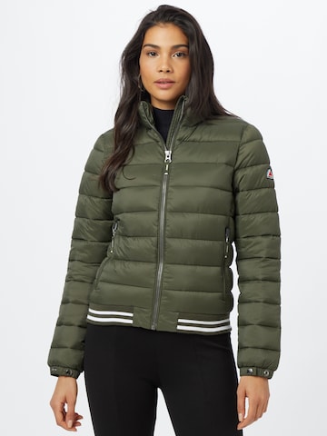 Superdry Between-Season Jacket 'Fuji' in Green: front