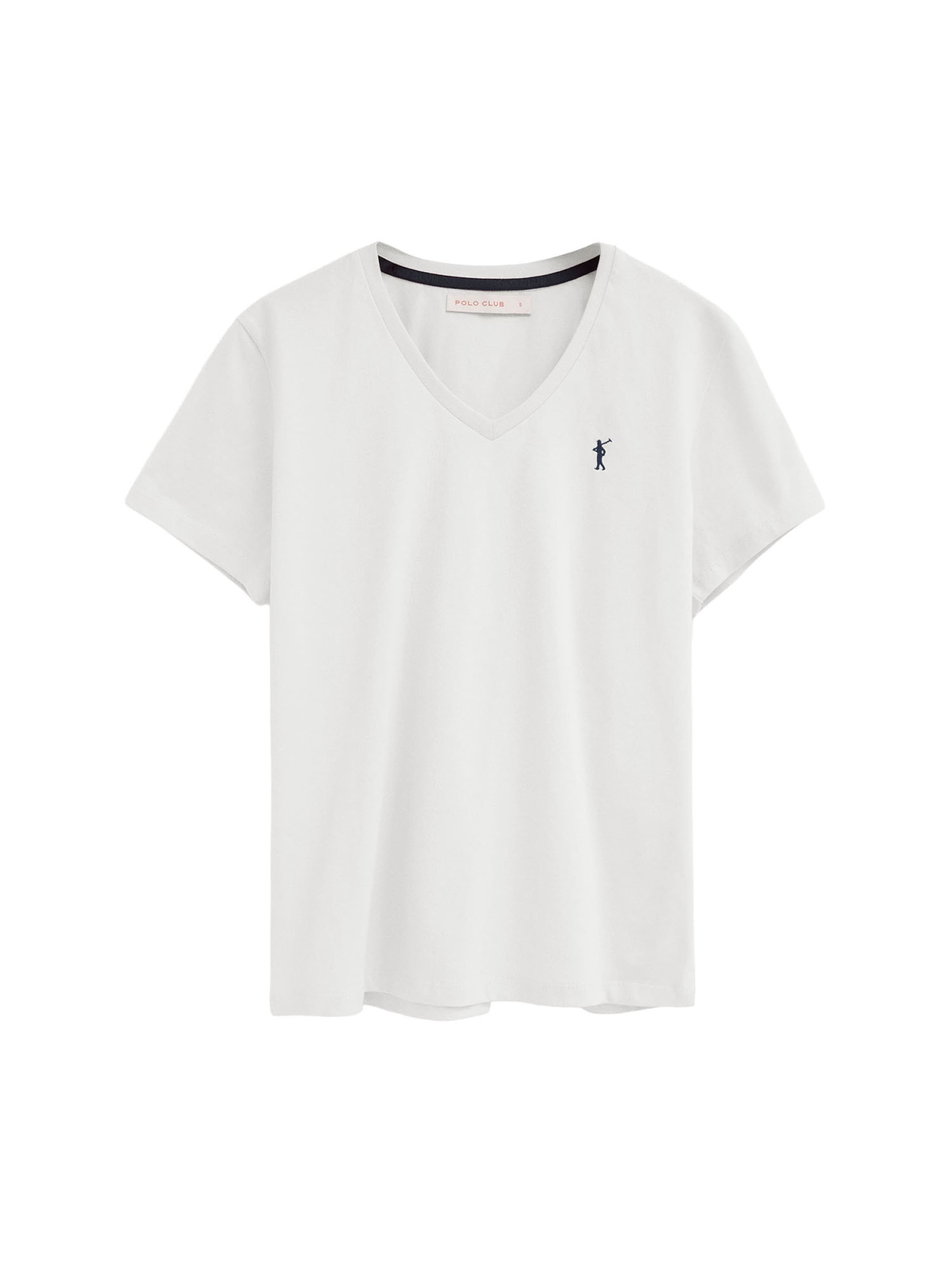 Polo Club T-Shirt in Weiß: Vorderseite