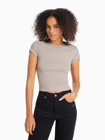 Bershka T-Shirt in Grau: predná strana