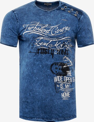 Rusty Neal Shirt in Blue: front