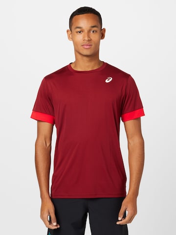 ASICS - Camisa funcionais em vermelho: frente