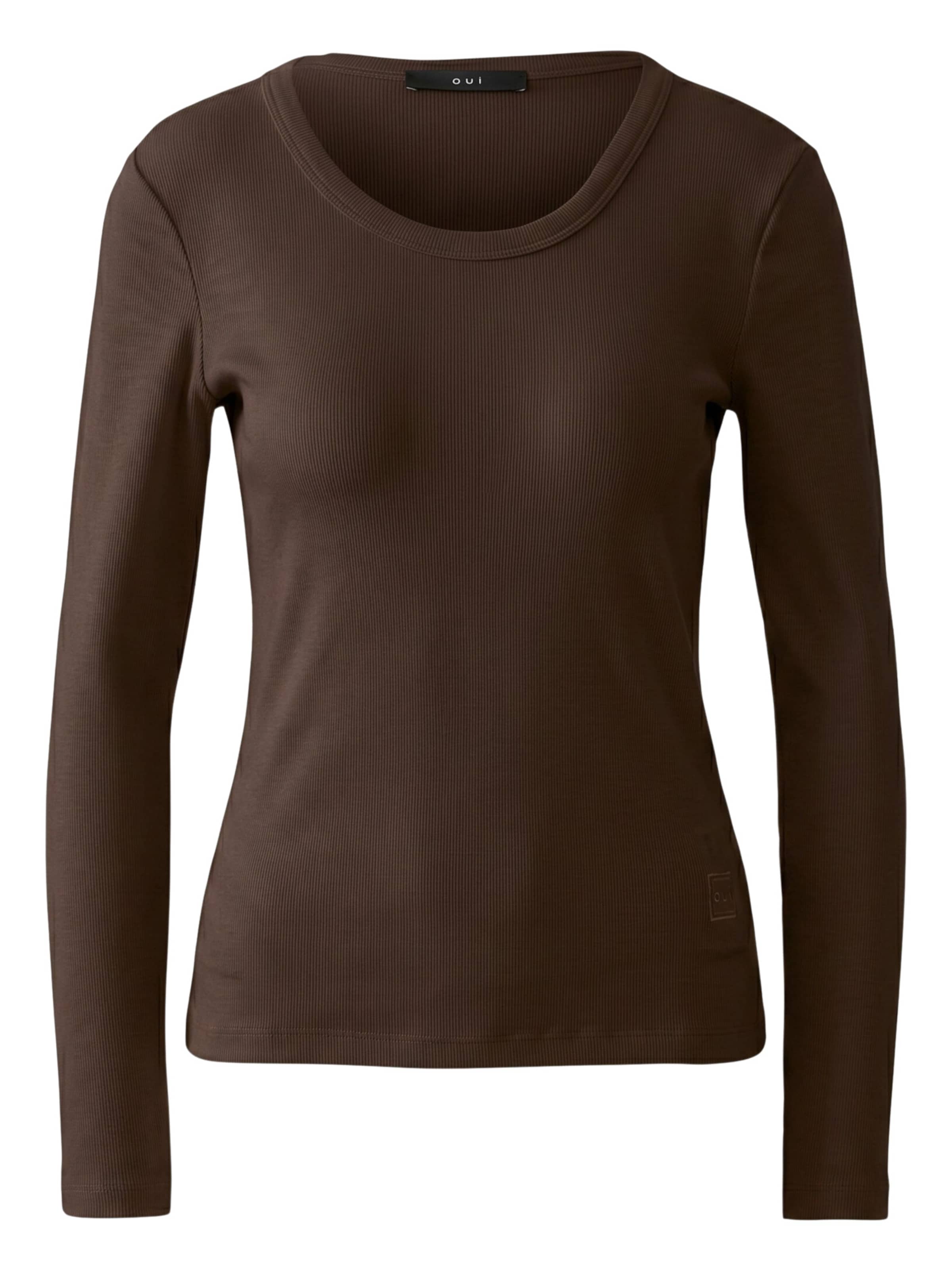 OUI Shirt in Braun: Vorderseite