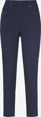 Peter Hahn Slimfit Broek in Blauw: voorkant