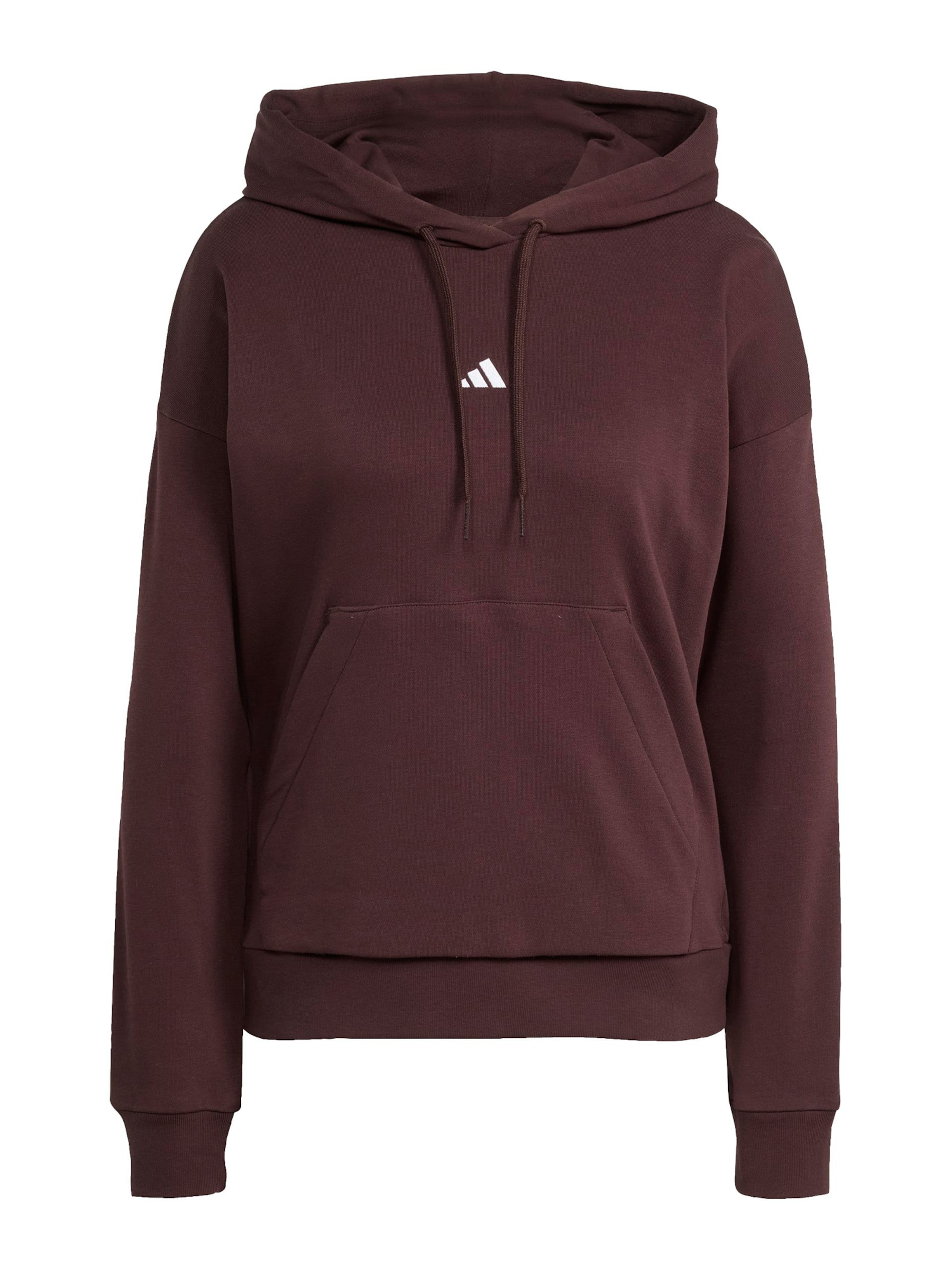 ADIDAS SPORTSWEAR Sportovní mikina – hnědá: přední strana