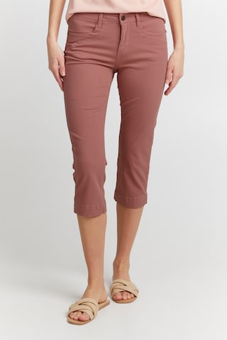 Fransa Slimfit Hose in Pink: predná strana