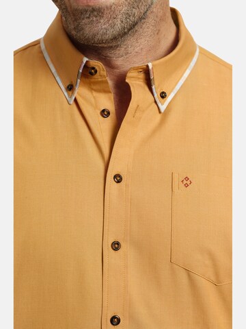 Charles Colby Regular fit Button Up Shirt ' Duke Deshane' in Orange
