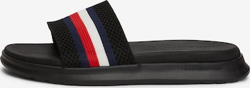 TOMMY HILFIGER Beach & Pool Shoes in Black: front