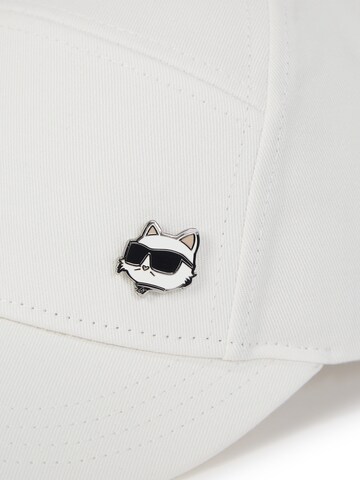 Cappello da baseball di Karl Lagerfeld in bianco