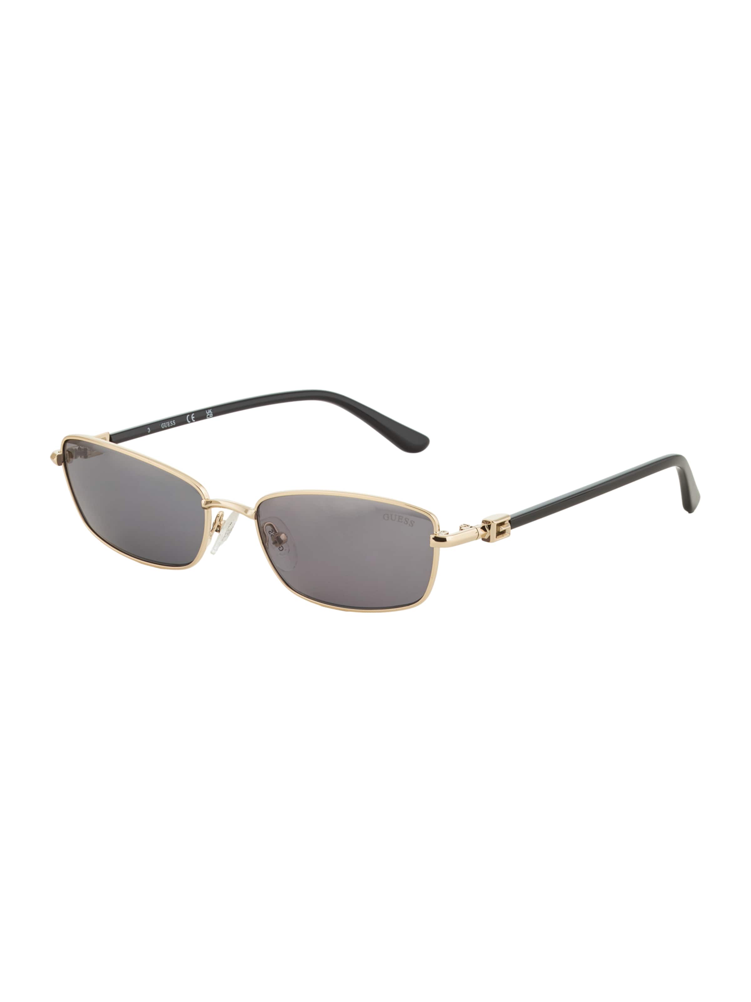 Lunettes de soleil GUESS en or : devant