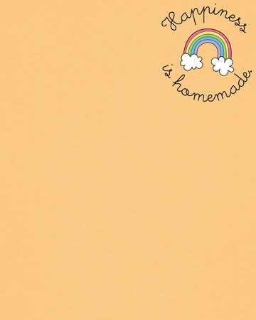 Watapparel Shirt ' Happiness is homemade ' in Yellow