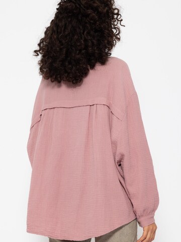 SASSYCLASSY Bluse 'kürzere Variante' in Lila